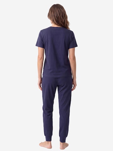 SCHIESSER Pyjama 'Mix & Relax' in Blauw