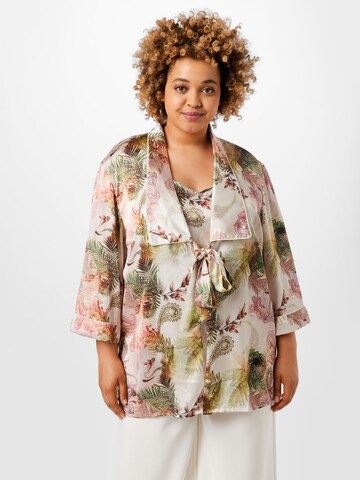 Kimono di River Island Plus in rosa: frontale