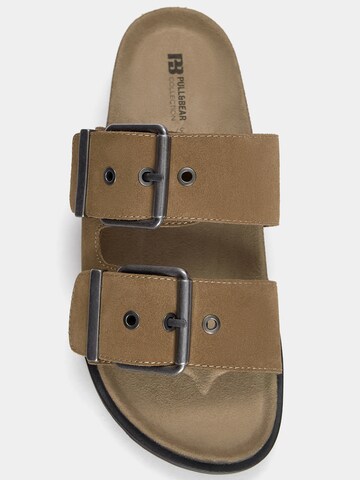 Pull&Bear Pantolette in Braun