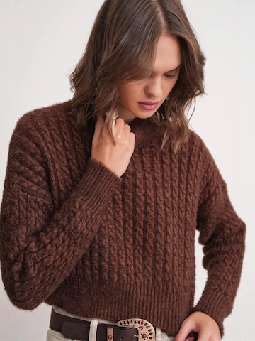 MixRay - Pullover 'Pullover' em castanho