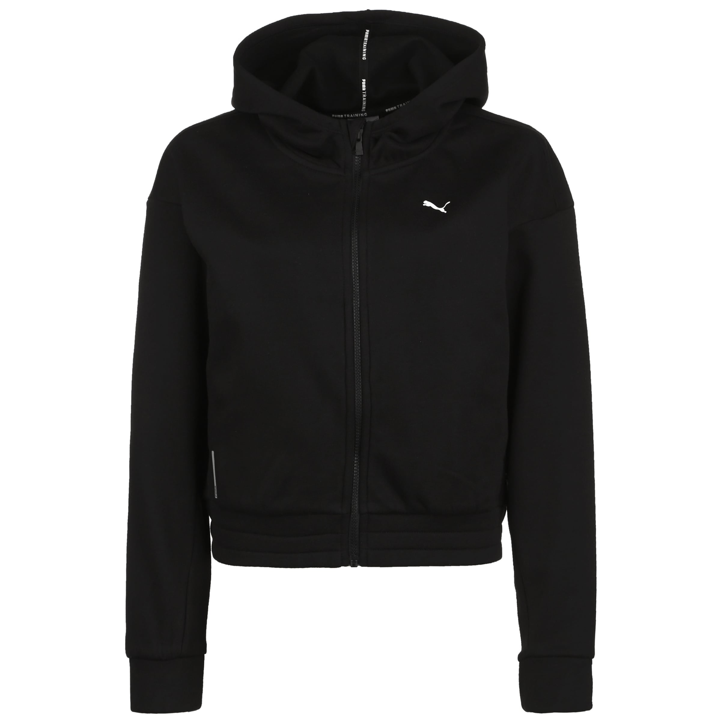 Veste de survêtement PUMA en noir : devant