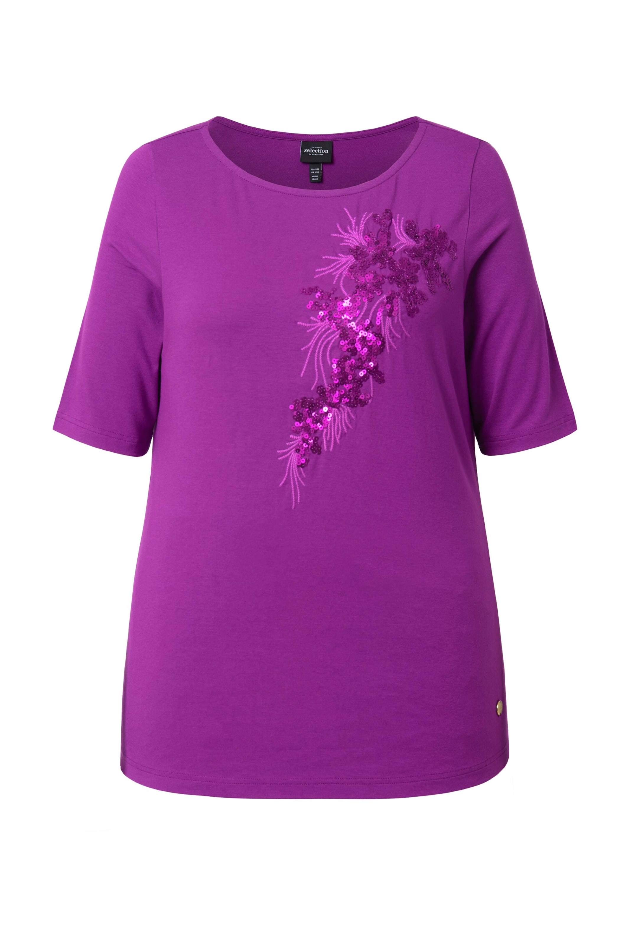 Ulla Popken Shirt in Lila: Vorderseite