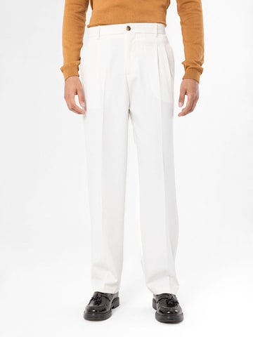 Antioch Normalny krój Spodnie w kant w kolorze beżowy: przód