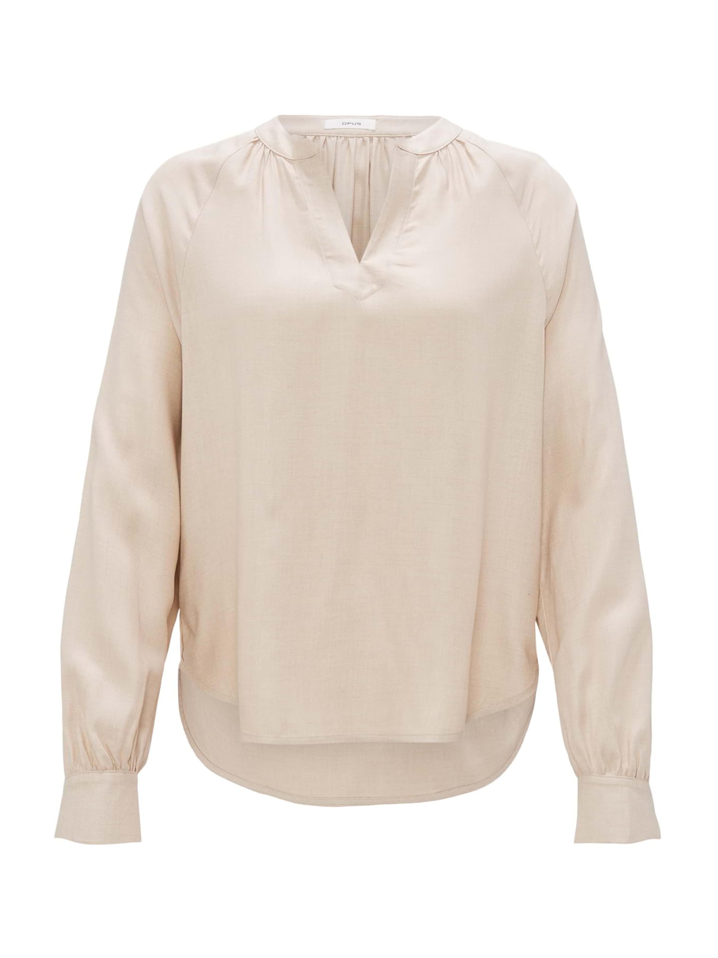 OPUS Blouse 'Felia' in Beige: voorkant