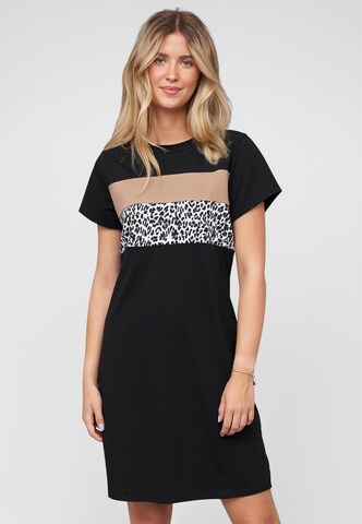 Cloud5ive Kleid in Schwarz: Vorderseite