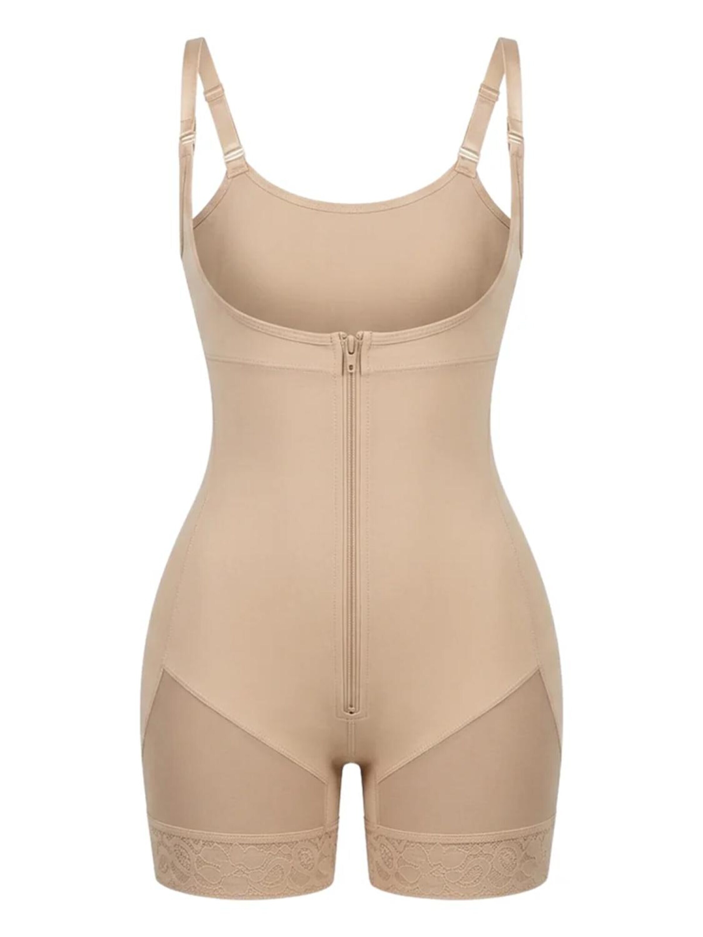Body modelant 'Corrigerende Bodysuit met haakjes en rits' Shapetape en beige