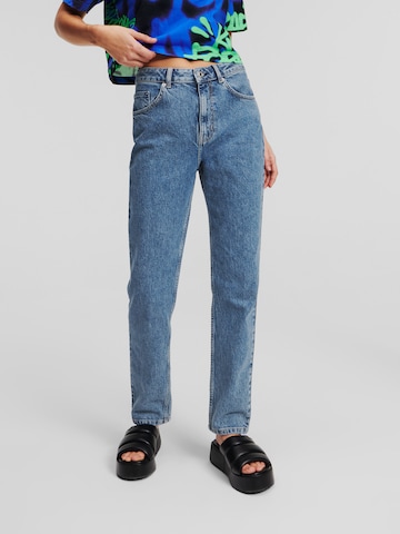 KARL LAGERFELD JEANS Tapered Jeans in Blauw: voorkant