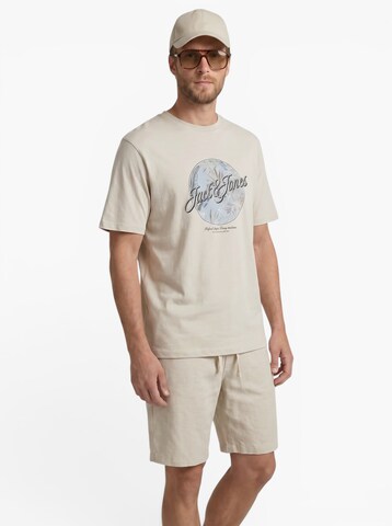 JACK & JONES Tričko 'JJHonolulu' - Béžová: predná strana