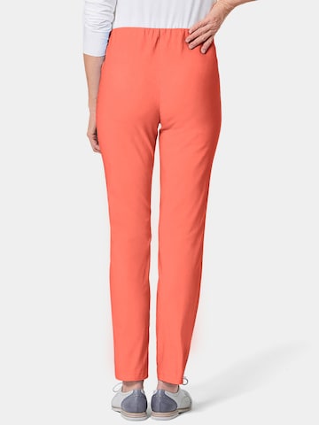 Goldner Slim fit Trousers 'LOUISA' in Orange