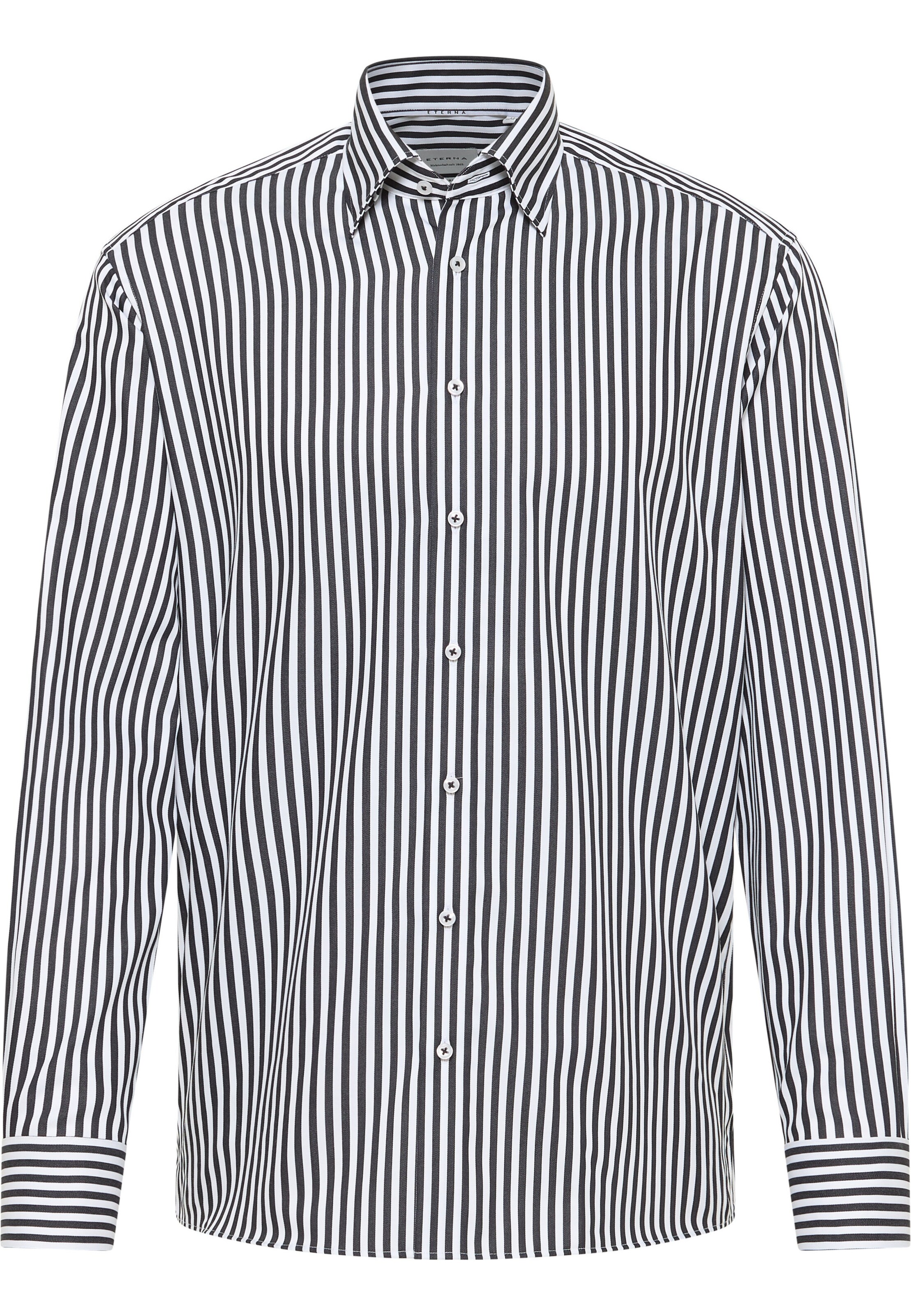 ETERNA Regular fit Business shirt in Black: front