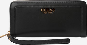 GUESS Wallet 'Abey' in Black: front