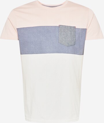 INDICODE JEANS T-Shirt 'Clemens' in Pink: predná strana