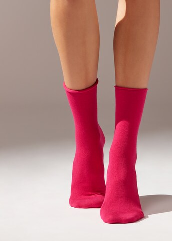 CALZEDONIA Socks in Pink: front