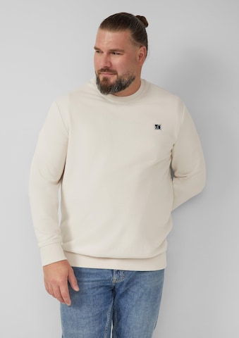 Sweat-shirt s.Oliver en beige : devant