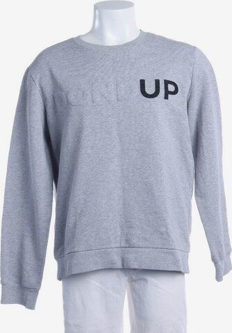 Dondup Sweatshirt & Zip-Up Hoodie in XL in Grey: front