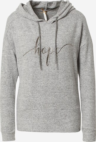 Key Largo Sweatshirt 'HOPE' i grå: framsida