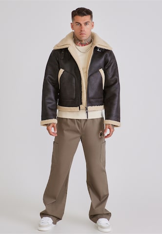 Giacca invernale 'Aviator' di SikSilk in marrone