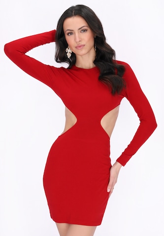 faina - Vestido 'Festive' en rojo: frente