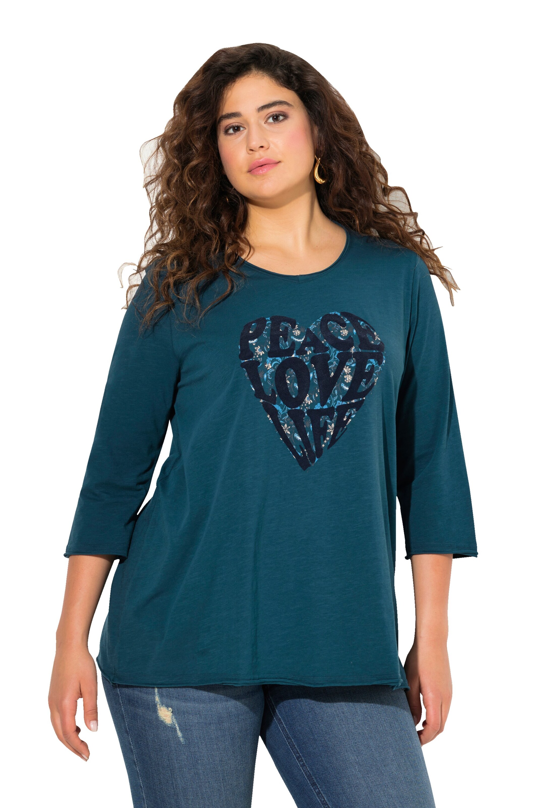 Ulla Popken Shirt in Blue: front