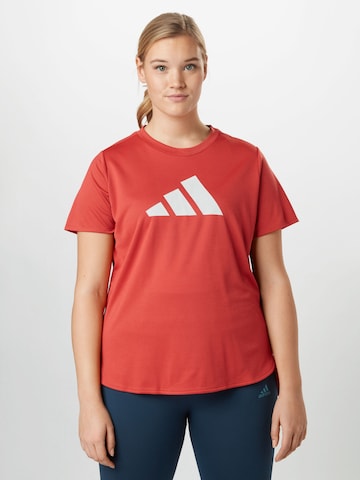 Maglia funzionale di ADIDAS PERFORMANCE in rosso: frontale