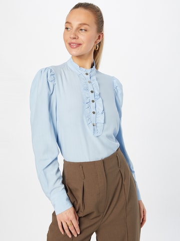 Freequent Blouse 'APRIL' in Blauw: voorkant