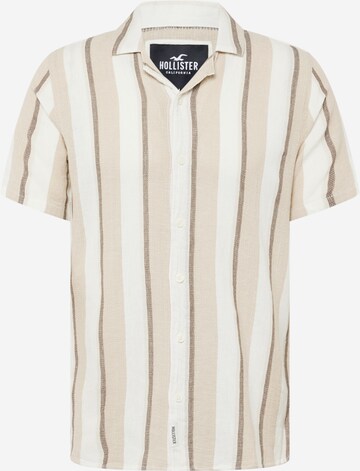 HOLLISTER Button Up Shirt in Brown: front