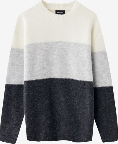 Pull&Bear Sweter w kolorze antracytowy / nakrapiany szary / białym, Podgląd produktu