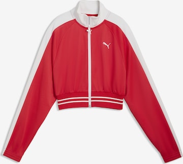 PUMA Trainingsjacke 'T7' in Rot: Vorderseite
