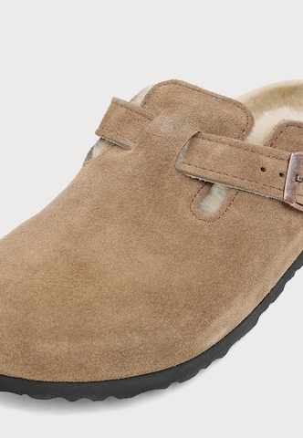 BIRKENSTOCK Nizki natikači 'Boston Shear LEVE' | rjava barva