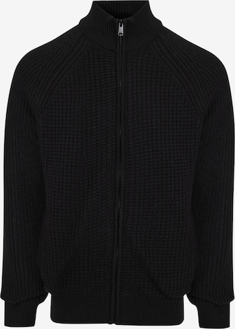 Threadbare Strickjacke 'Westleigh' in Schwarz: Vorderseite