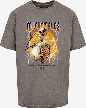 MJ Gonzales Shirt 'HELLRDIE' in Grijs: voorkant