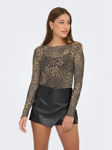 JDY - Camisa 'JDYELSA NEW' em castanho: frente