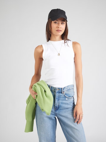 TOPSHOP Top in White: front