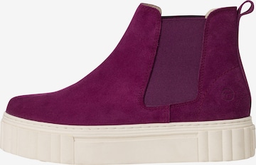 TAMARIS Chelsea Boots in Purple