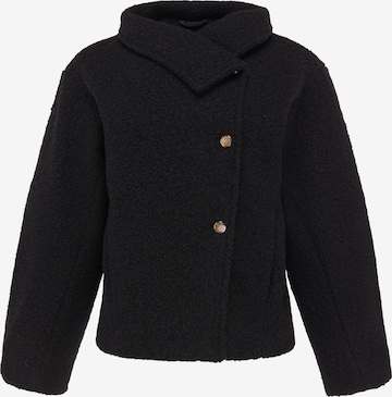 Veste en polaire faina en noir : devant