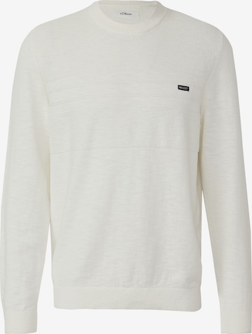 s.Oliver Pullover in Weiß: Vorderseite