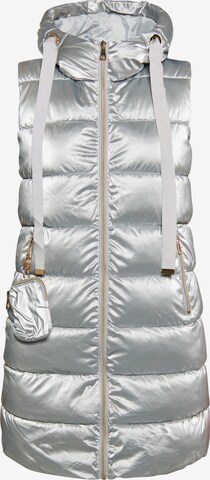 faina Vest in Silver: front