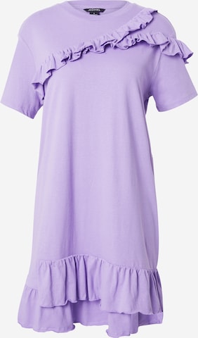 Monki Obleka | vijolična barva: sprednja stran
