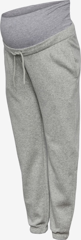 Pieces Maternity Pants 'CHILLI' in Grey: front