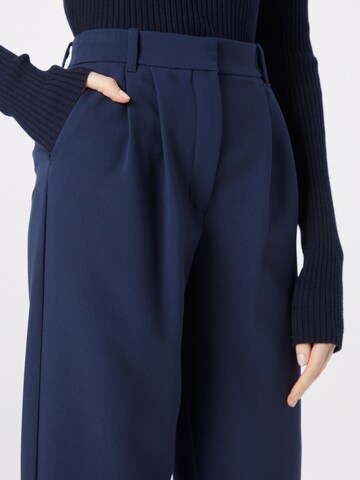 Wide leg Pantaloni con pieghe di Abercrombie & Fitch in blu