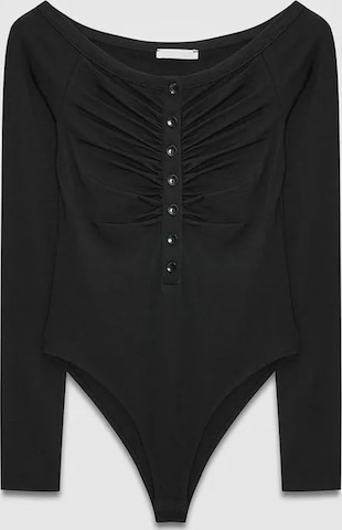 Shirtbody Dilvin en noir : devant