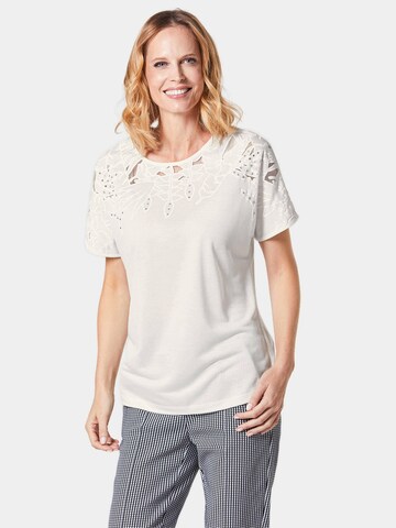 Goldner Shirt 'Ausbrenner' in White: front