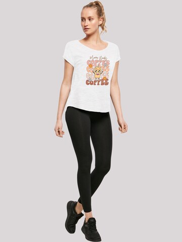 T-shirt 'Mothers Day Coffee Lover Mom Caffeine Addiction Coffee Cup' F4NT4STIC en blanc