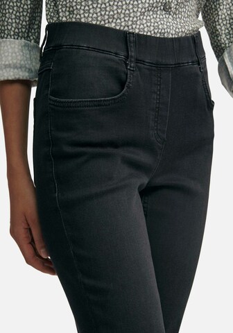 Peter Hahn 5-Pocket-Jeans in Schwarz