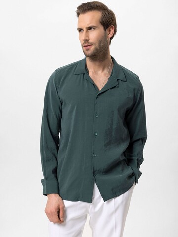 Antioch Regular fit Overhemd in Groen: voorkant