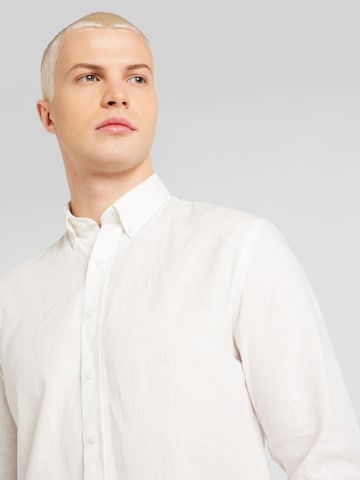 Regular fit Camicia di Lindbergh in bianco