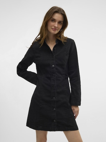 VERO MODA Blousejurk 'MEDUSA K' in Zwart: voorkant