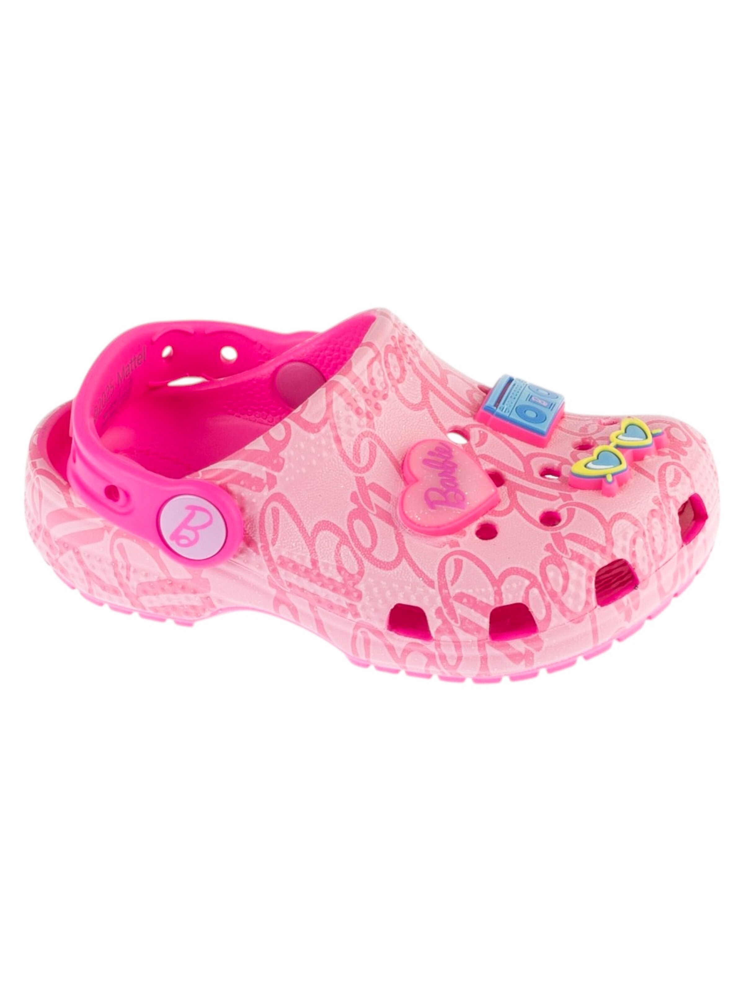 Crocs Sandal 'Crocs Classic Mattel Pink Barbie Clog T K' in Pink: front