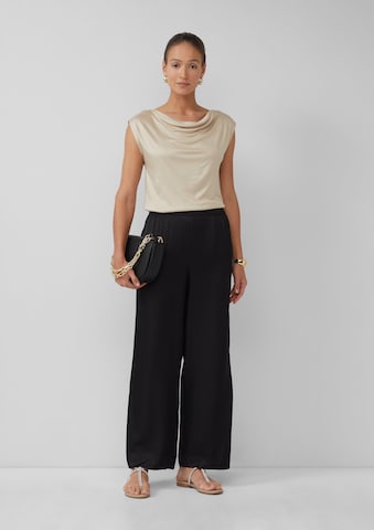 s.Oliver BLACK LABEL Wide leg Broek in Zwart