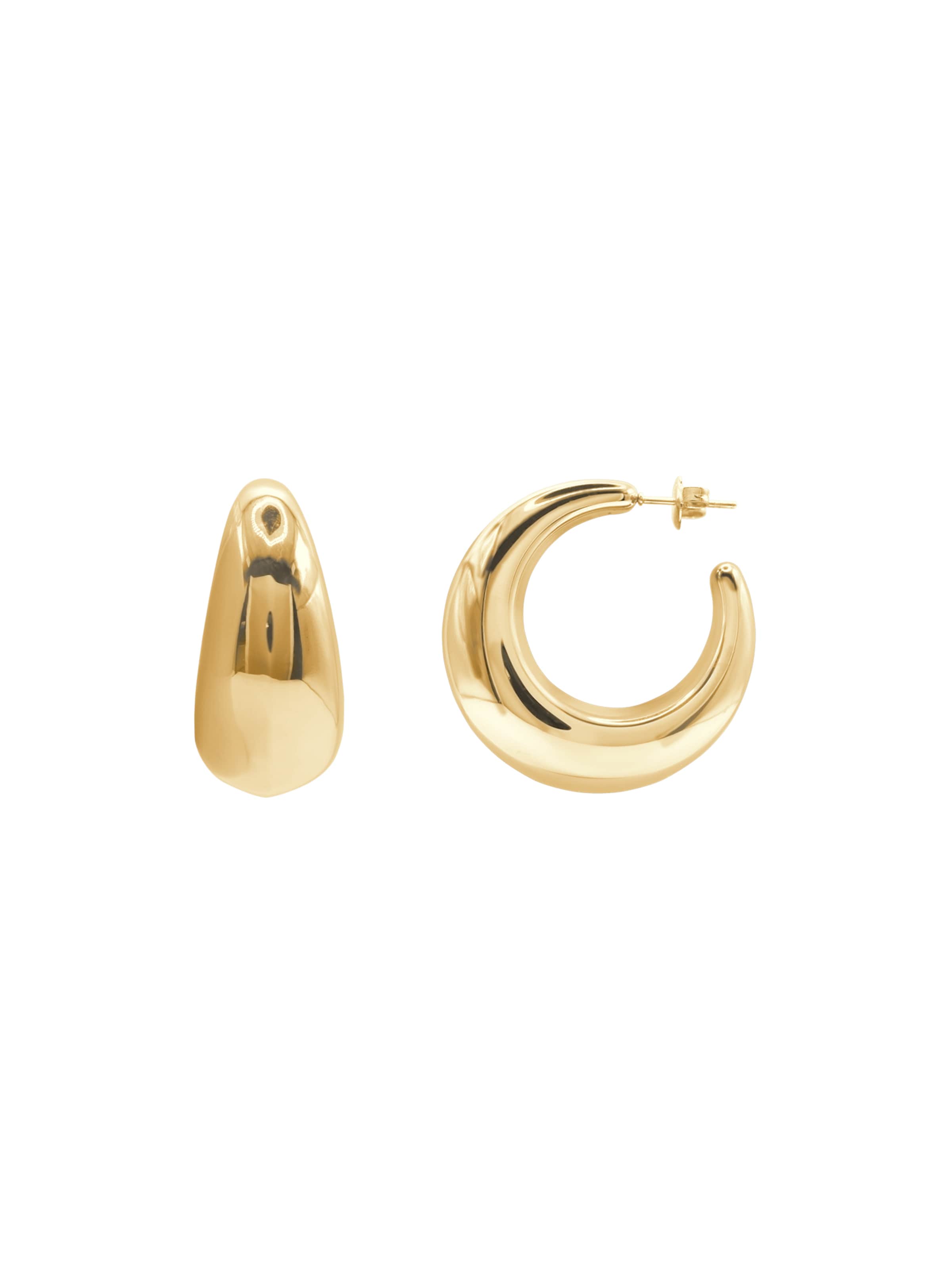 Heideman Boucles d'oreilles en or, Vue avec produit